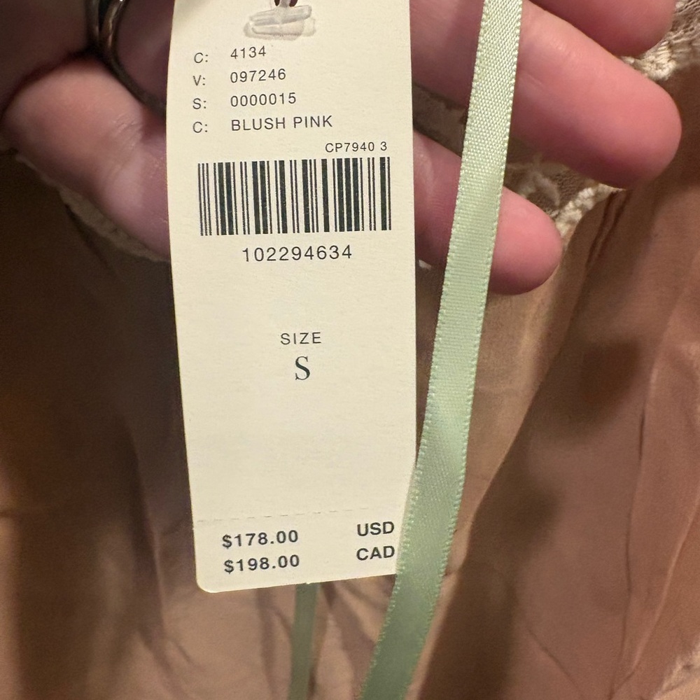 By Anthropologie Lace Square Neck Romper NWT S - Picture 7 of 10